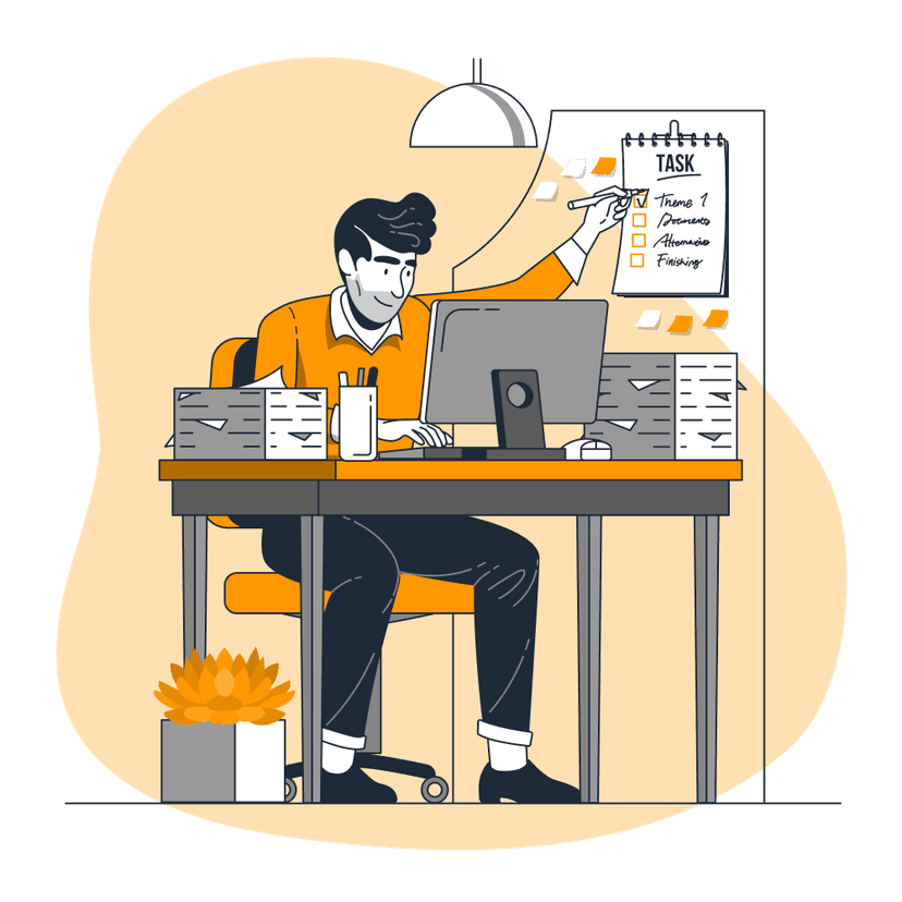 Under construction illustration